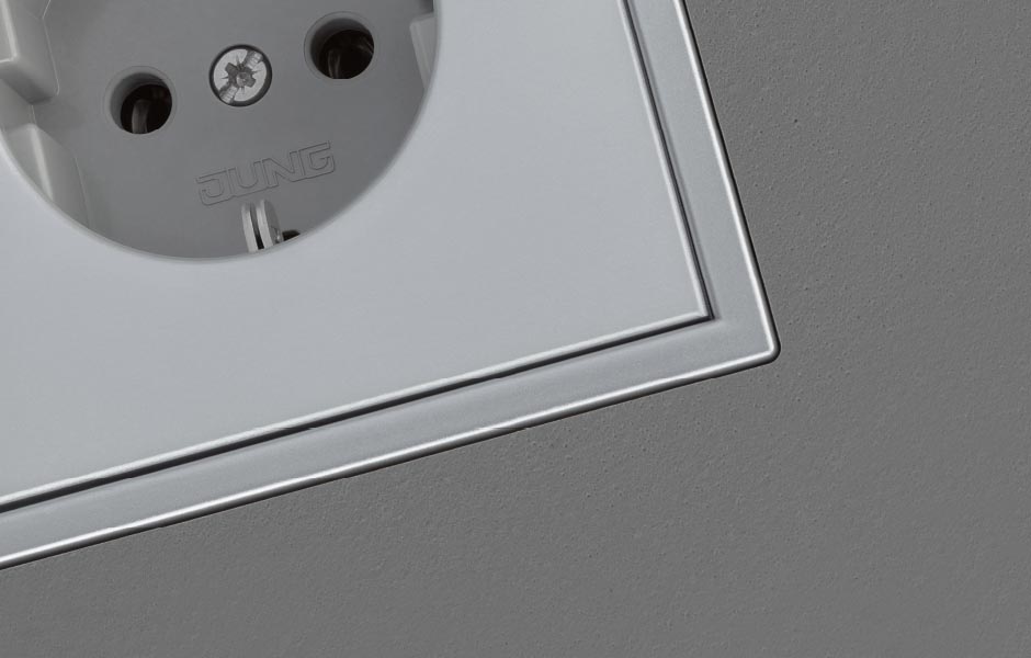 JUNG LS ZERO switch range in a contemporary interior